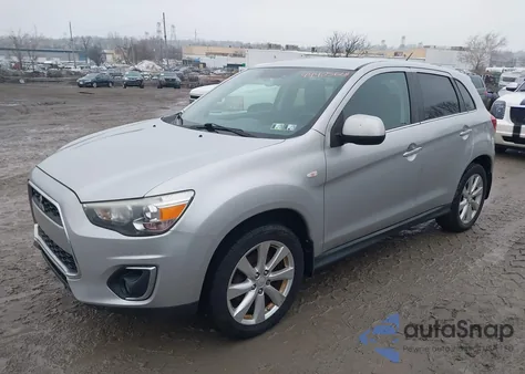 2014 Mitsubishi Outlander Sport Se from USA, damaged, VIN 4A4AP4AUXEE028285